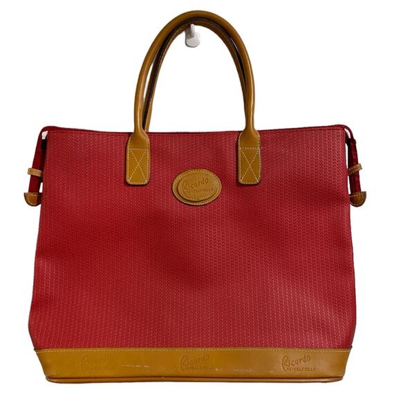 Ricardo of Beverly Hills Red Tote Bag - Picture 1 of 13